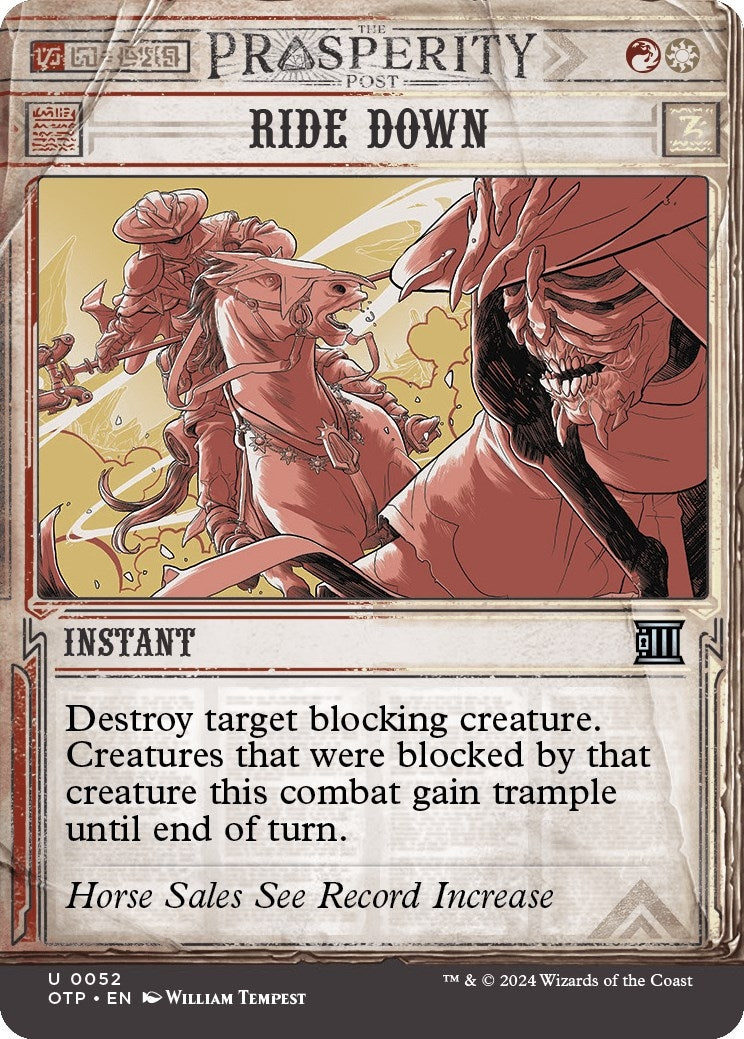 Image for Ride Down (52) [Outlaws of Thunder Junction: Breaking News] - Magic: The Gathering
