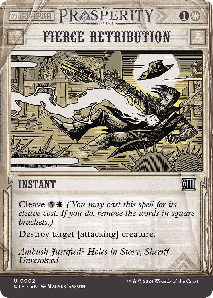 Image for Fierce Retribution (2) [Outlaws of Thunder Junction: Breaking News] - Magic: The Gathering