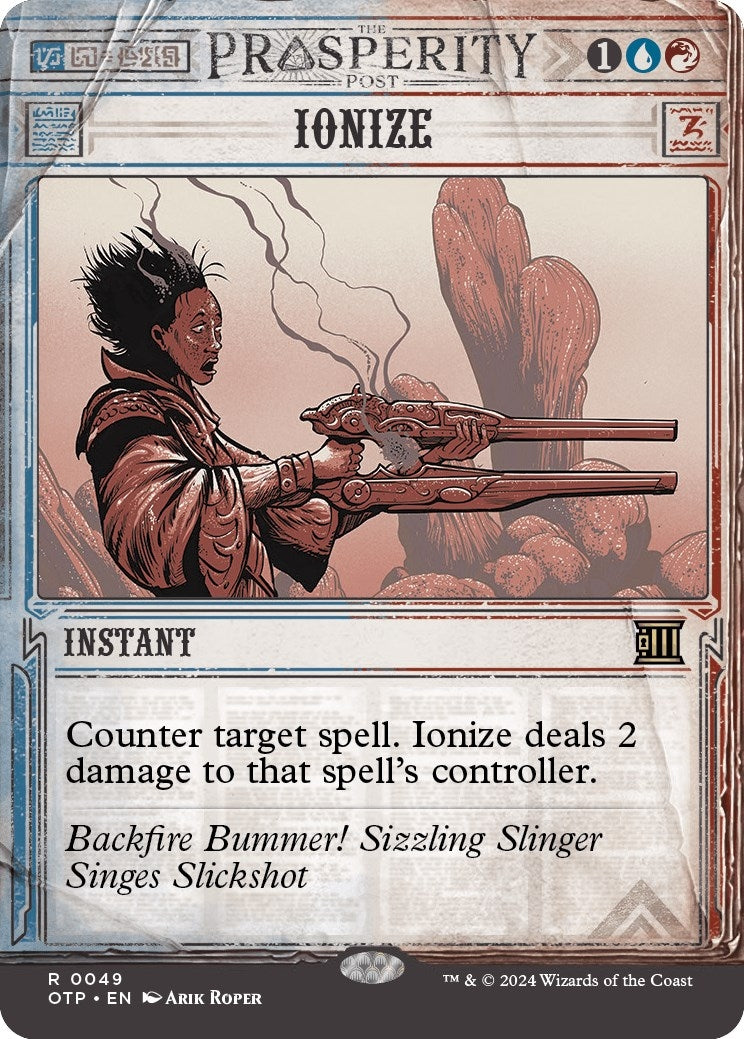 Image for Ionize (49) [Outlaws of Thunder Junction: Breaking News] - Magic: The Gathering