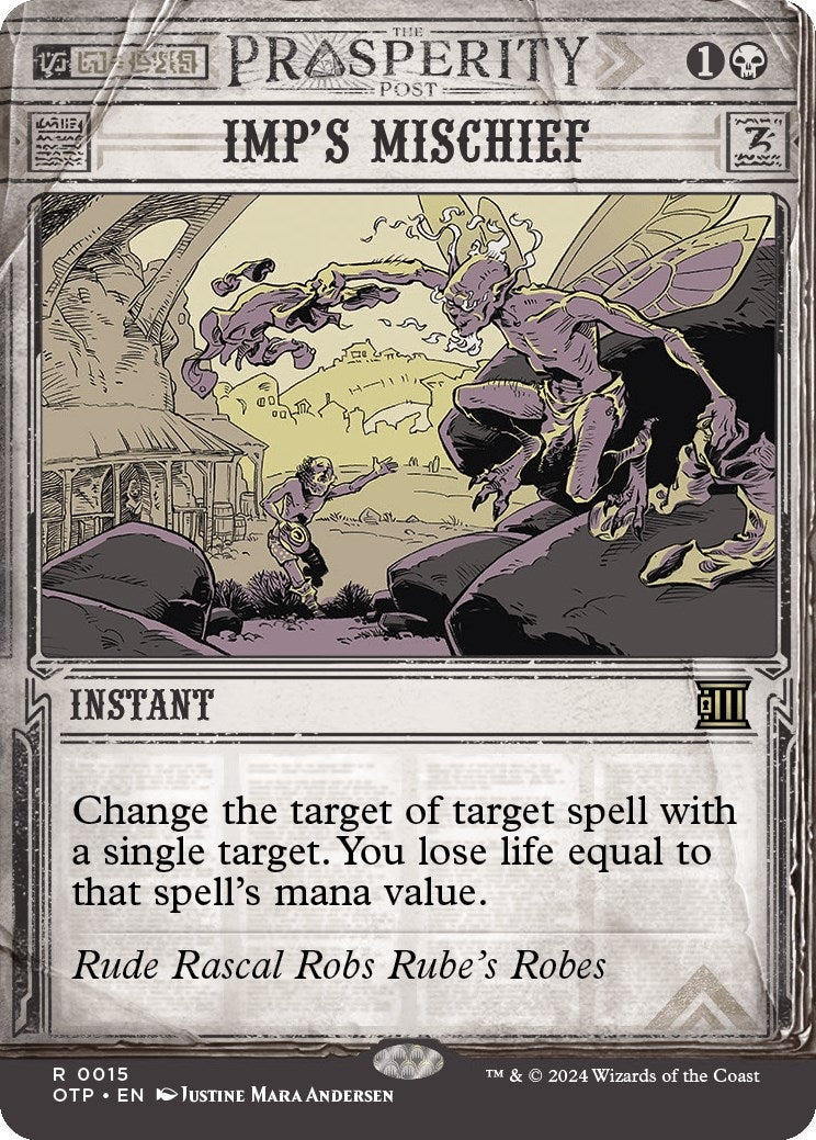 Image for Imp's Mischief (15) [Outlaws of Thunder Junction: Breaking News] - Magic: The Gathering