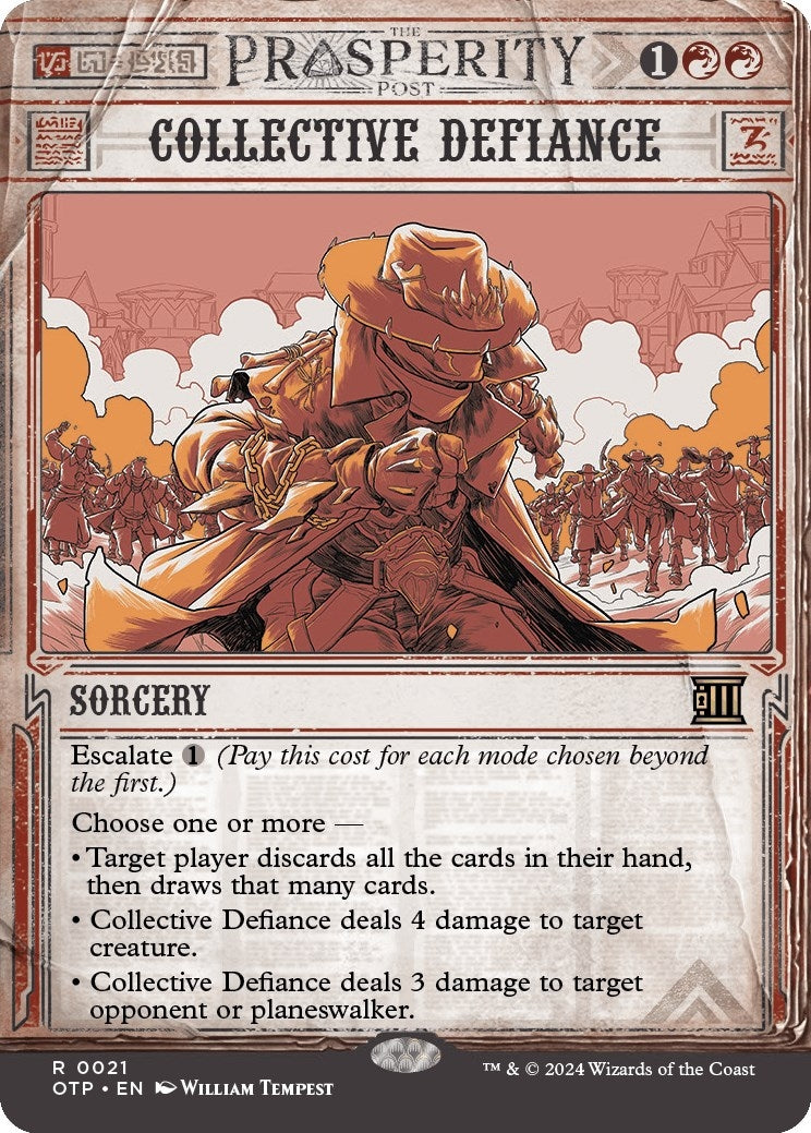 Image for Collective Defiance (21) [Outlaws of Thunder Junction: Breaking News] - Magic: The Gathering