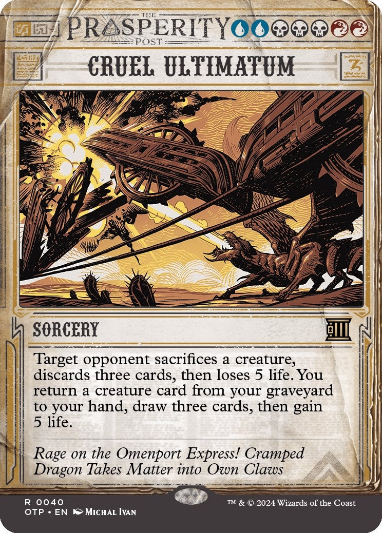 Image for Cruel Ultimatum (40) [Outlaws of Thunder Junction: Breaking News] - Magic: The Gathering