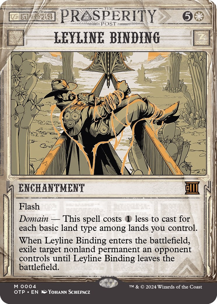 Image for Leyline Binding (4) [Outlaws of Thunder Junction: Breaking News] - Magic: The Gathering