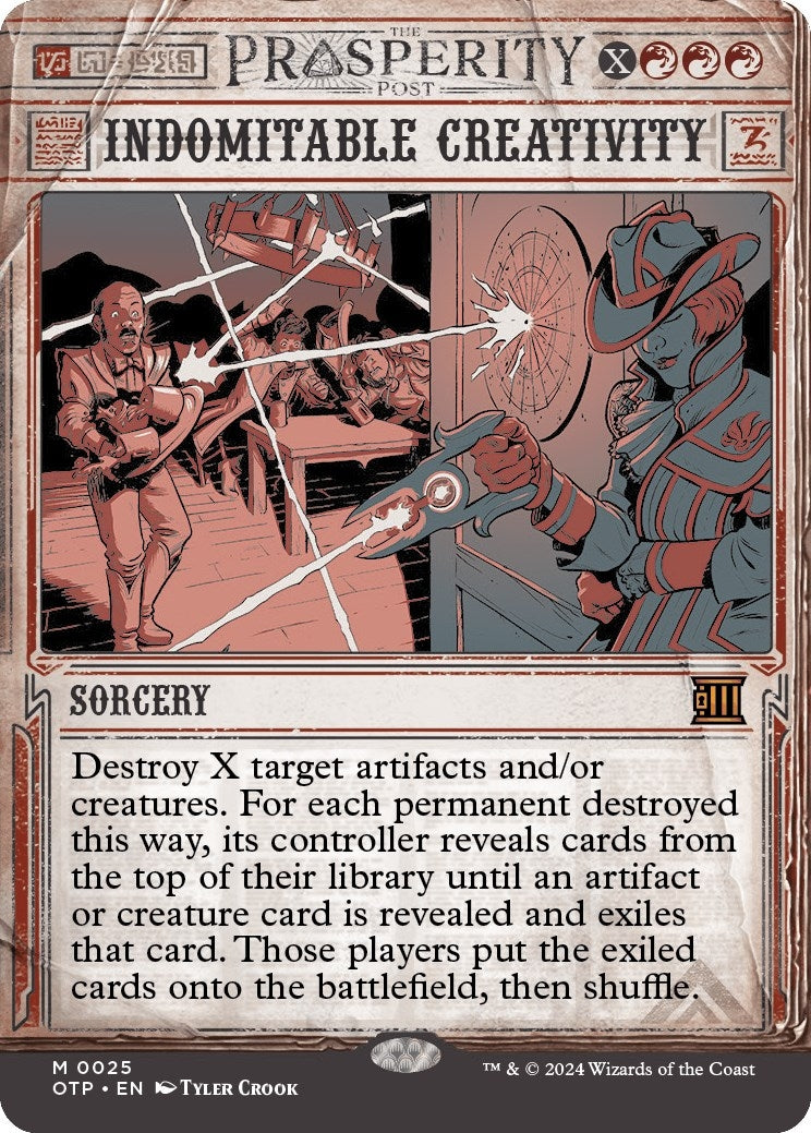 Image for Indomitable Creativity (25) [Outlaws of Thunder Junction: Breaking News] - Magic: The Gathering