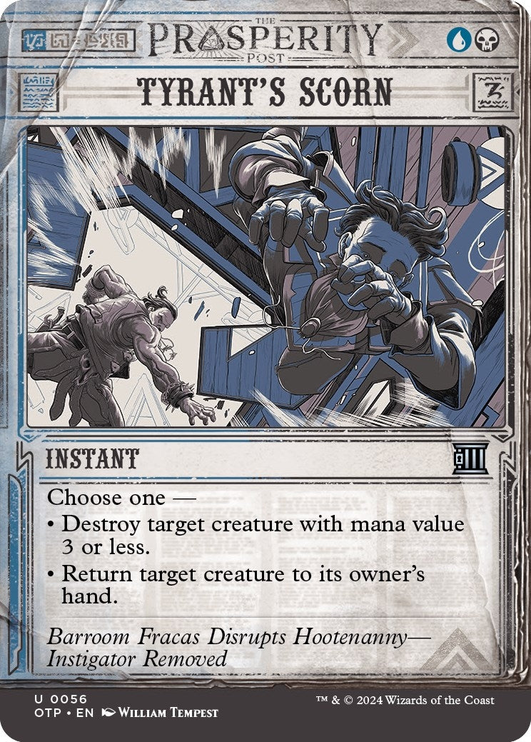 Image for Tyrant's Scorn (56) [Outlaws of Thunder Junction: Breaking News] - Magic: The Gathering