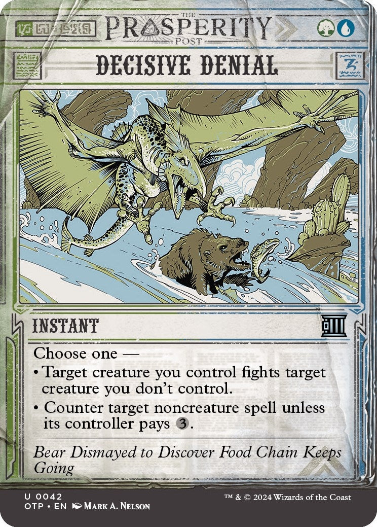 Image for Decisive Denial (42) [Outlaws of Thunder Junction: Breaking News] - Magic: The Gathering