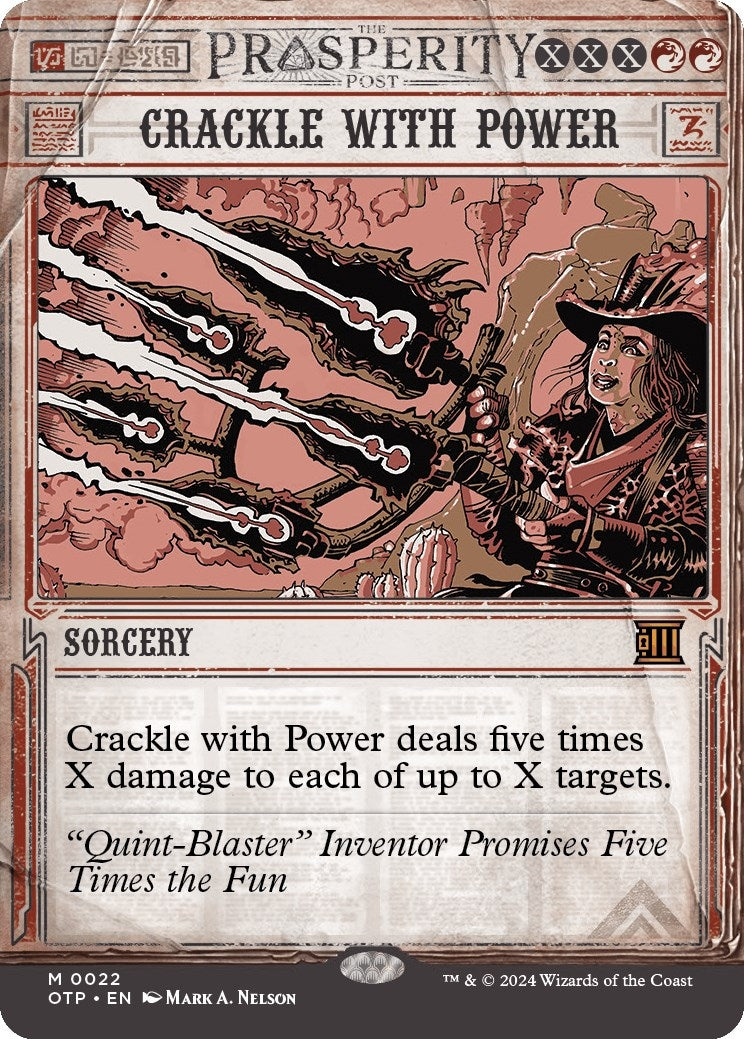 Image for Crackle with Power (22) [Outlaws of Thunder Junction: Breaking News] - Magic: The Gathering