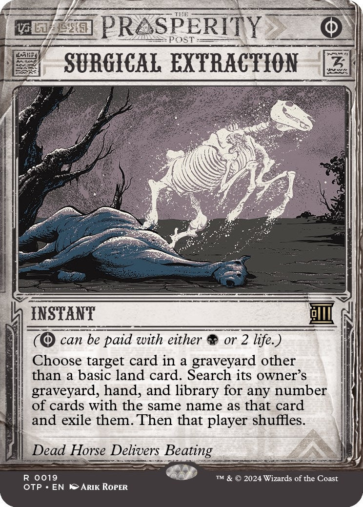 Image for Surgical Extraction (19) [Outlaws of Thunder Junction: Breaking News] - Magic: The Gathering