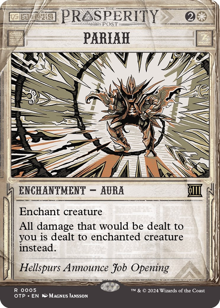 Image for Pariah (5) [Outlaws of Thunder Junction: Breaking News] - Magic: The Gathering