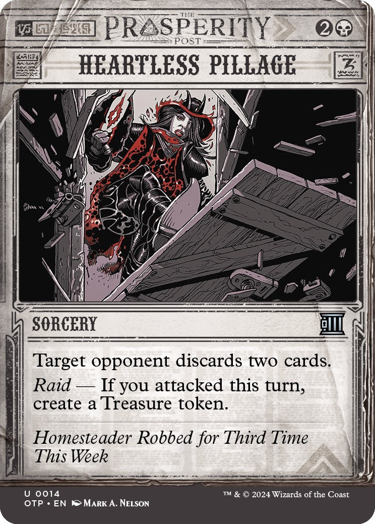 Image for Heartless Pillage (14) [Outlaws of Thunder Junction: Breaking News] - Magic: The Gathering