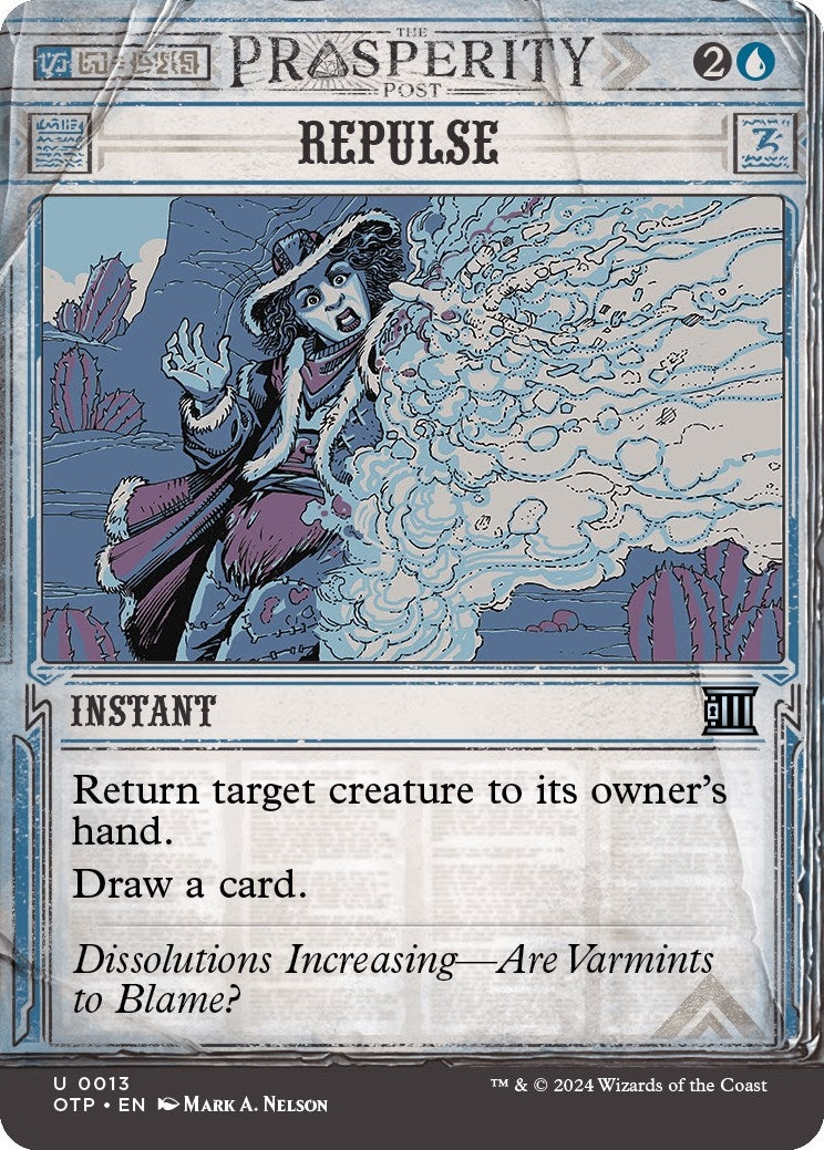 Image for Repulse (13) [Outlaws of Thunder Junction: Breaking News] - Magic: The Gathering