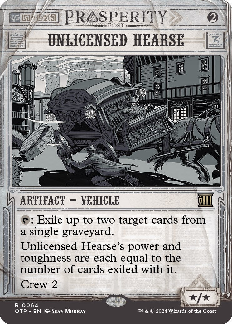 Image for Unlicensed Hearse (64) [Outlaws of Thunder Junction: Breaking News] - Magic: The Gathering