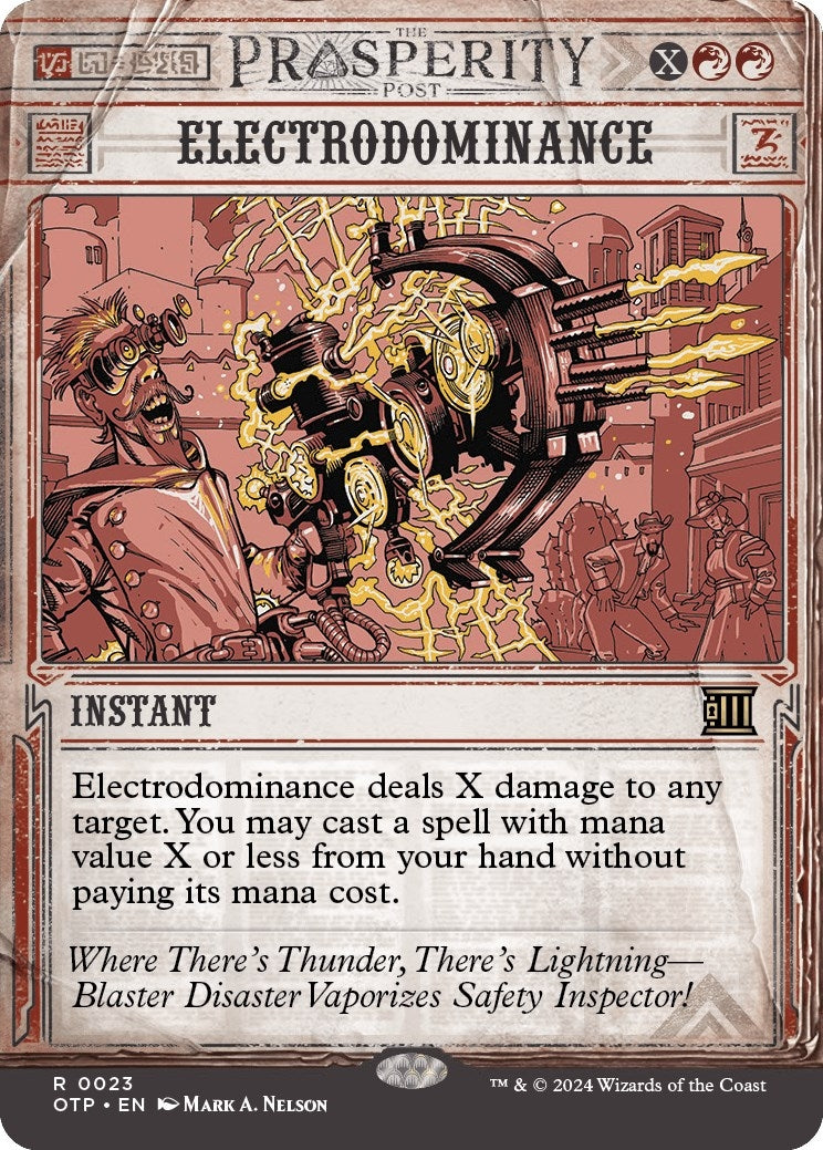 Image for Electrodominance (23) [Outlaws of Thunder Junction: Breaking News] - Magic: The Gathering