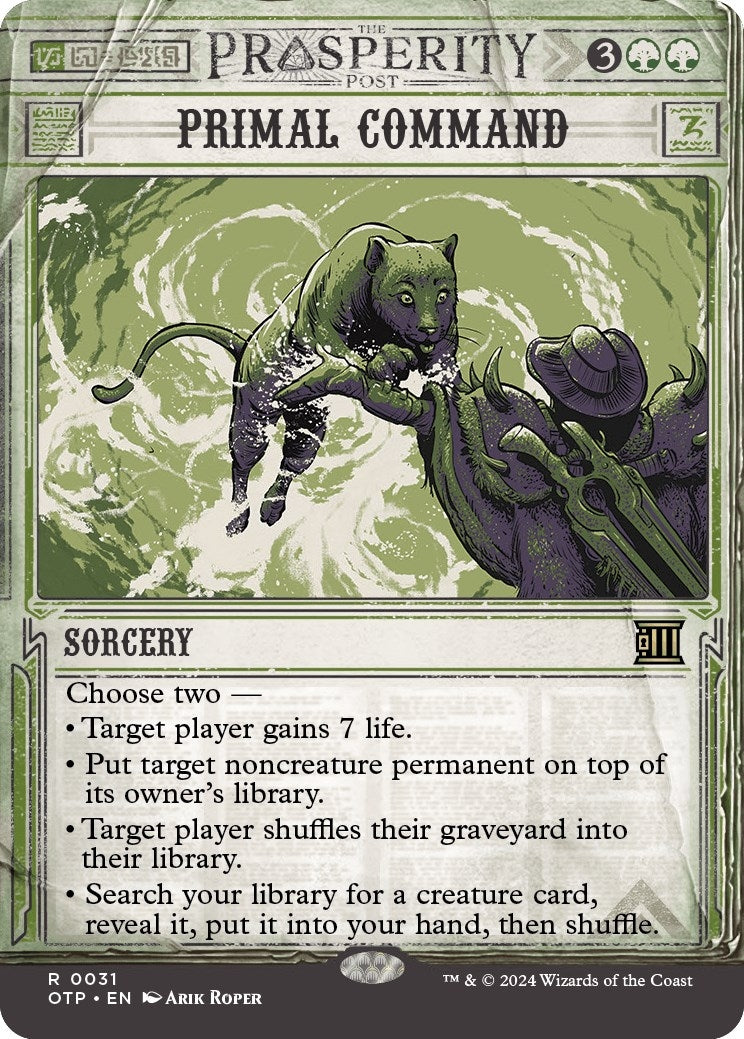 Image for Primal Command (31) [Outlaws of Thunder Junction: Breaking News] - Magic: The Gathering