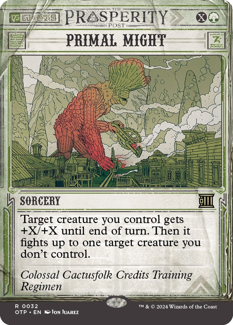 Image for Primal Might (32) [Outlaws of Thunder Junction: Breaking News] - Magic: The Gathering