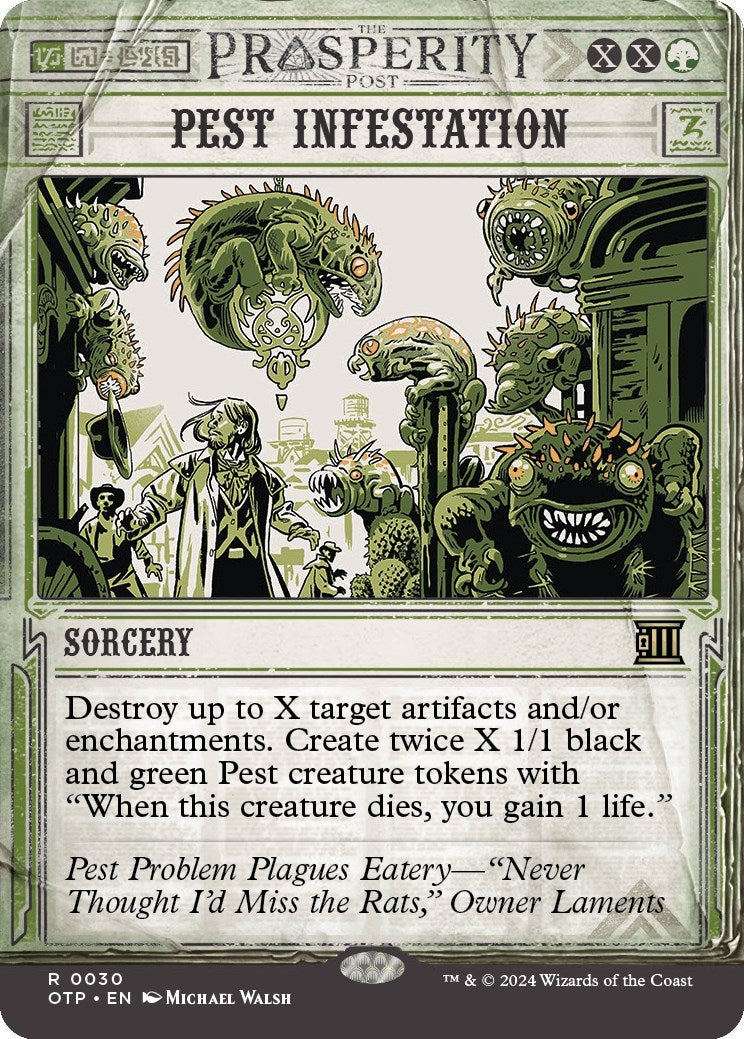 Image for Pest Infestation (30) [Outlaws of Thunder Junction: Breaking News] - Magic: The Gathering