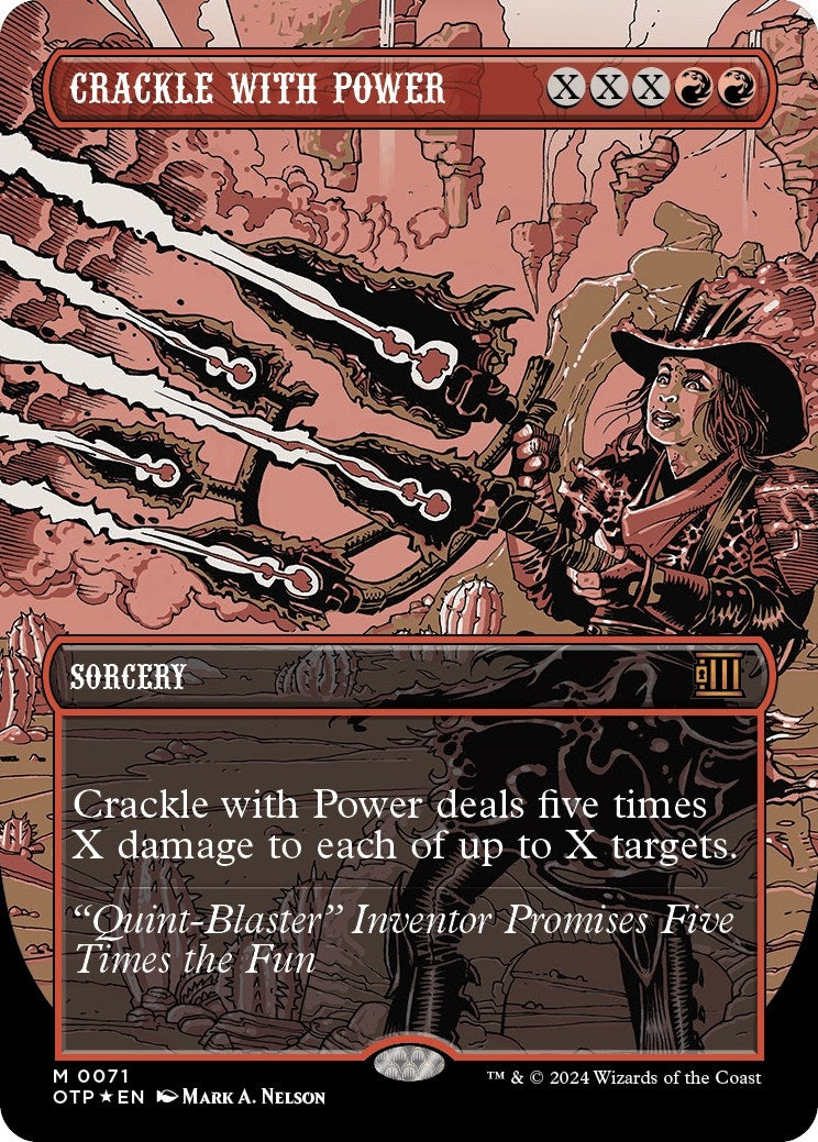 Image for Crackle with Power (Textured Foil) (71) [Outlaws of Thunder Junction: Breaking News] - Magic: The Gathering