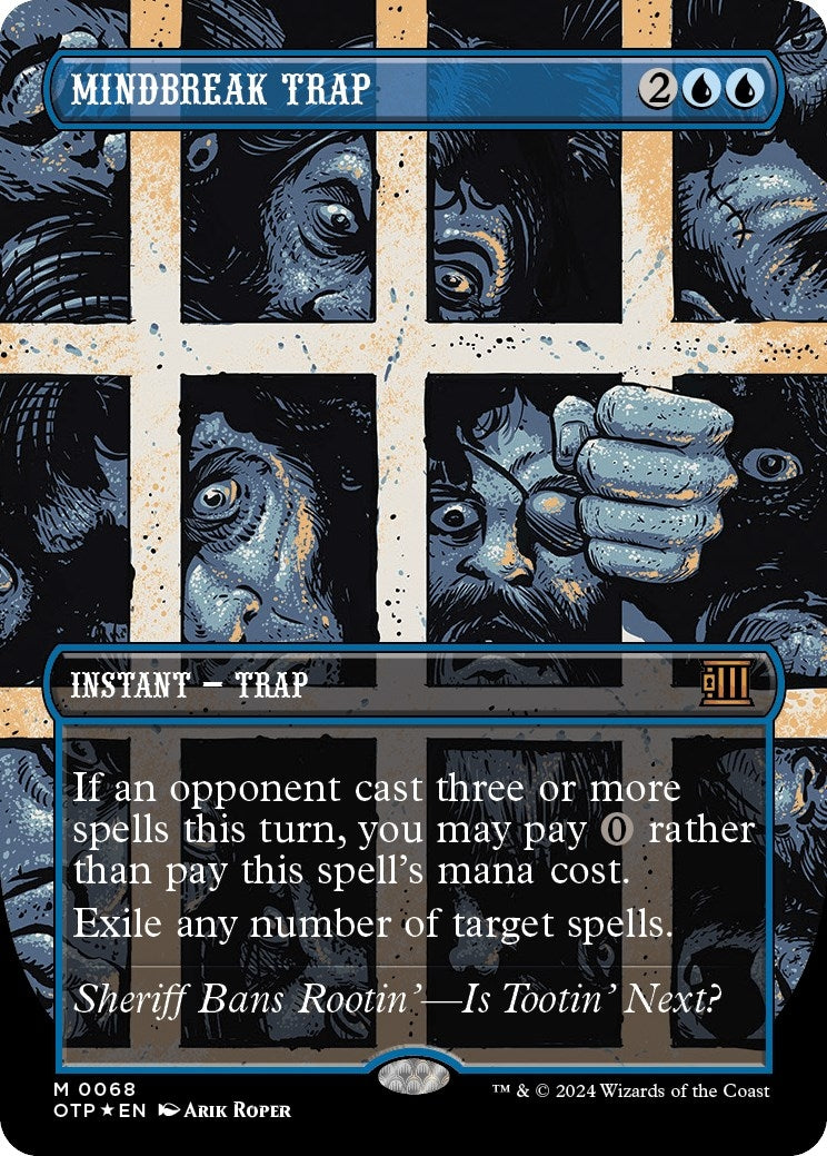 Image for Mindbreak Trap (Textured Foil) (68) [Outlaws of Thunder Junction: Breaking News] - Magic: The Gathering