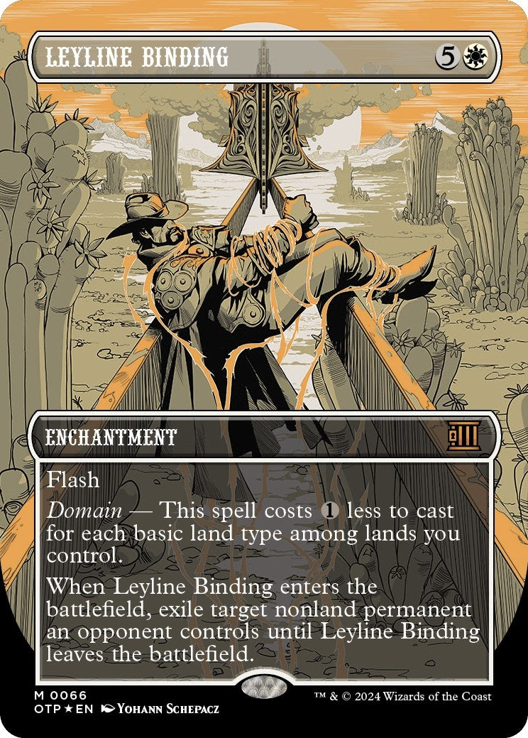 Image for Leyline Binding (Textured Foil) (66) [Outlaws of Thunder Junction: Breaking News] - Magic: The Gathering
