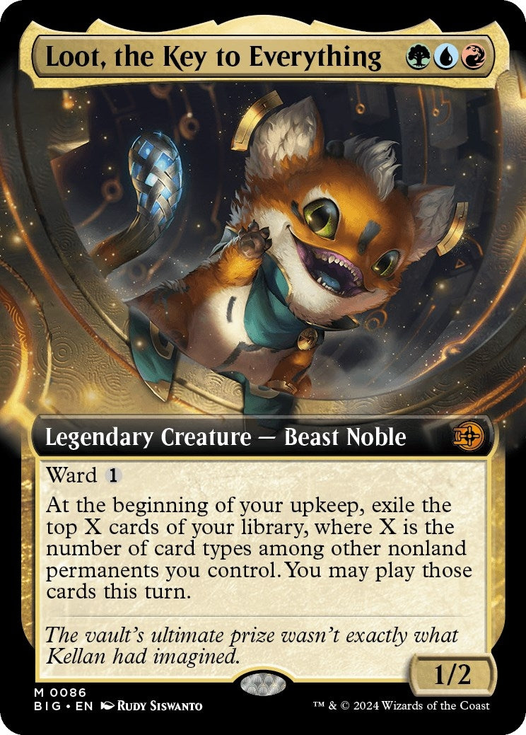 Image for Loot, the Key to Everything (Extended Art) (86) [Outlaws of Thunder Junction: The Big Score] - Magic: The Gathering