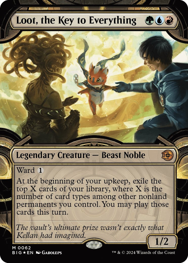 Image for Loot, the Key to Everything (Showcase) (Raised Foil) (62) [Outlaws of Thunder Junction: The Big Score] - Magic: The Gathering