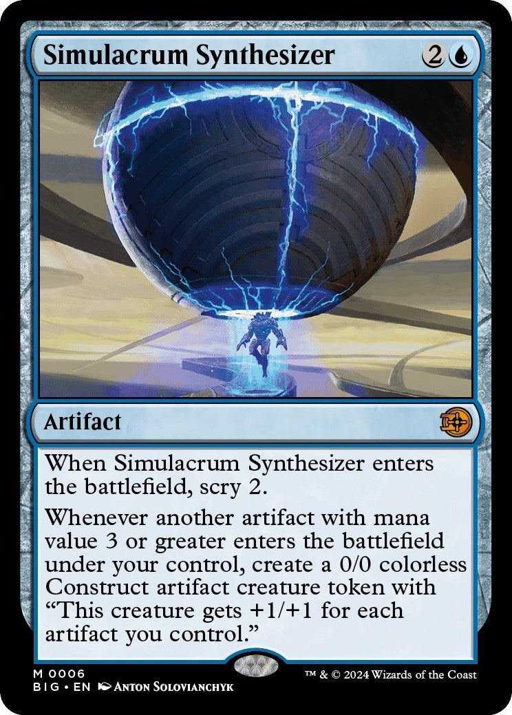 Image for Simulacrum Synthesizer (6) [Outlaws of Thunder Junction: The Big Score] - Magic: The Gathering