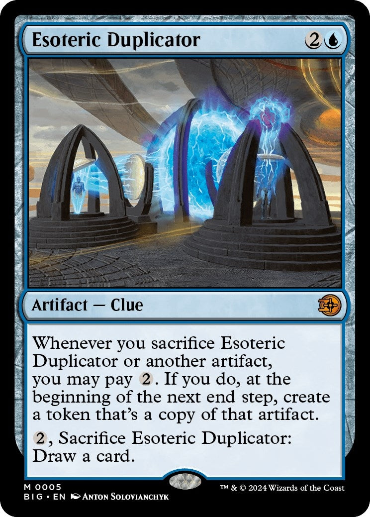 Image for Esoteric Duplicator (5) [Outlaws of Thunder Junction: The Big Score] - Magic: The Gathering