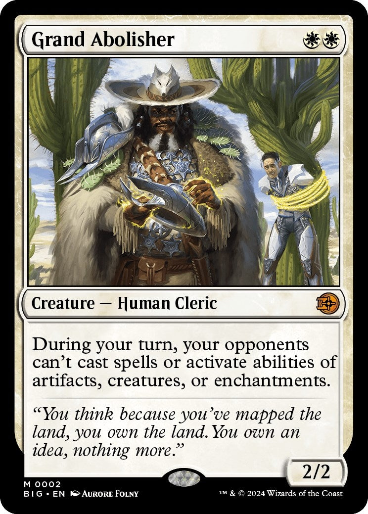 Image for Grand Abolisher (2) [Outlaws of Thunder Junction: The Big Score] - Magic: The Gathering