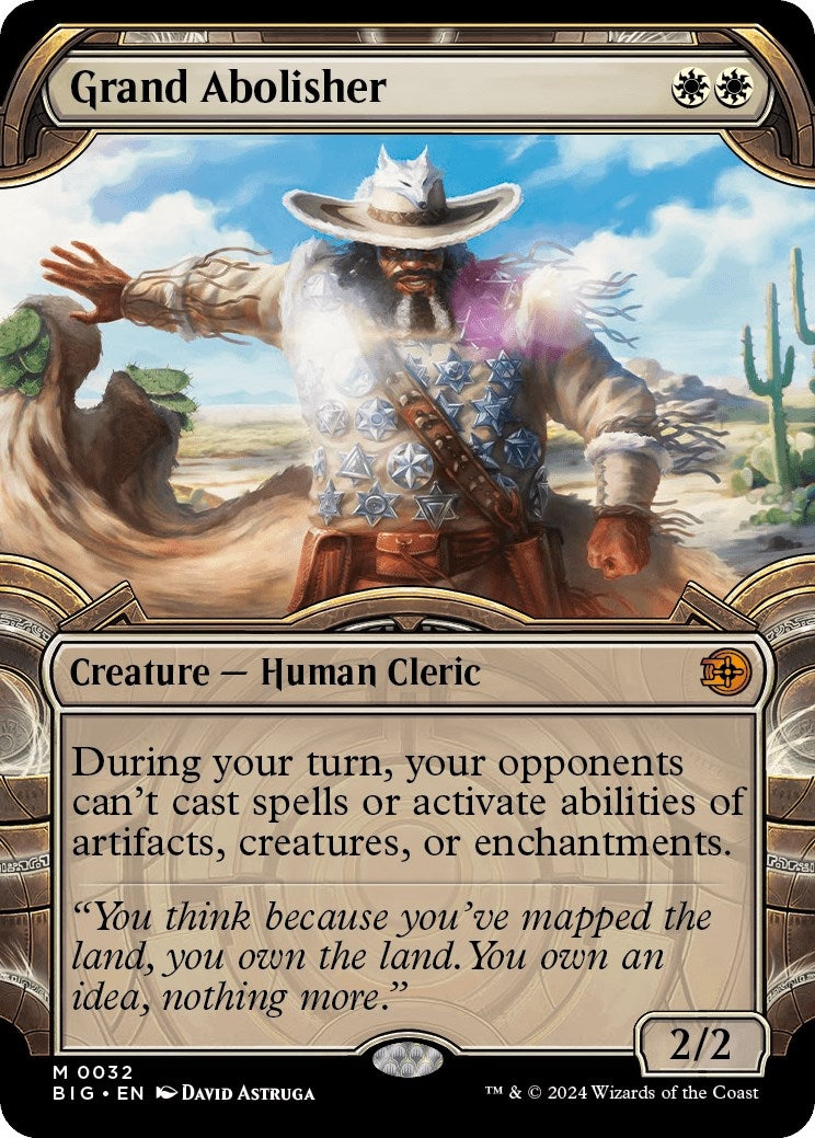 Image for Grand Abolisher (Showcase) (32) [Outlaws of Thunder Junction: The Big Score] - Magic: The Gathering
