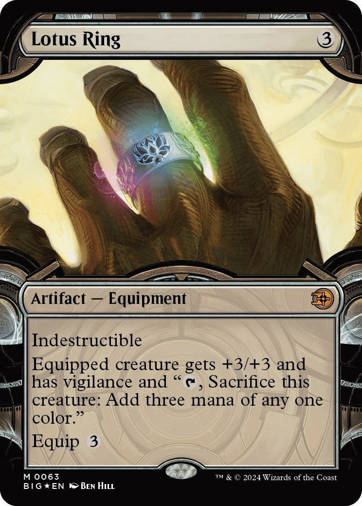 Image for Lotus Ring (Showcase) (Raised Foil) (63) [Outlaws of Thunder Junction: The Big Score] - Magic: The Gathering