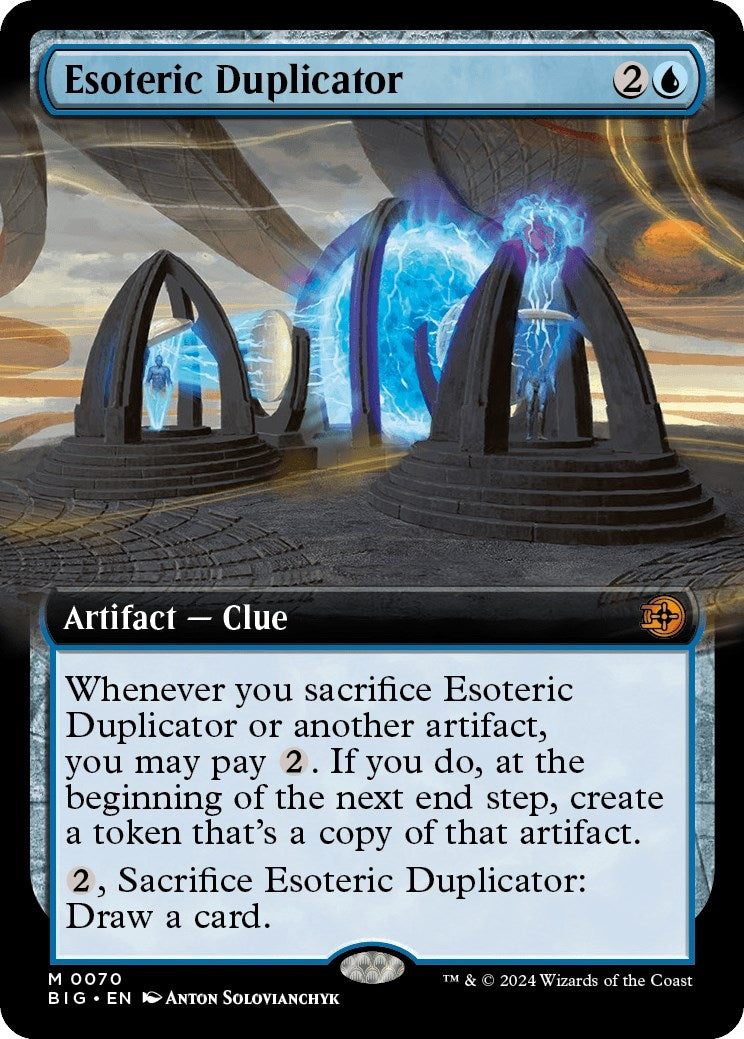 Image for Esoteric Duplicator (Extended Art) (70) [Outlaws of Thunder Junction: The Big Score] - Magic: The Gathering