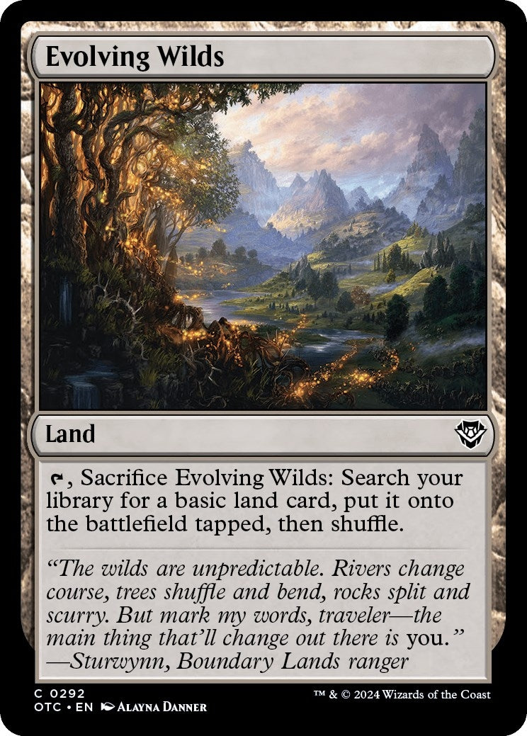 Image for Evolving Wilds (292) [Outlaws of Thunder Junction] - Magic: The Gathering
