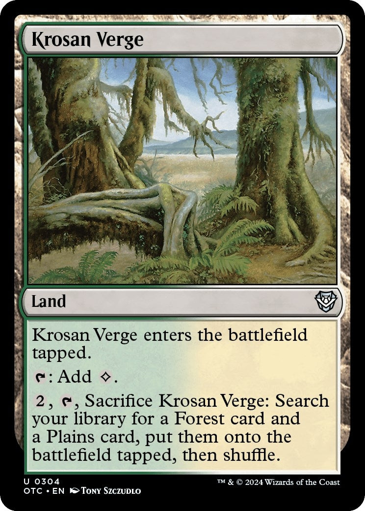 Image for Krosan Verge (304) [Outlaws of Thunder Junction] - Magic: The Gathering