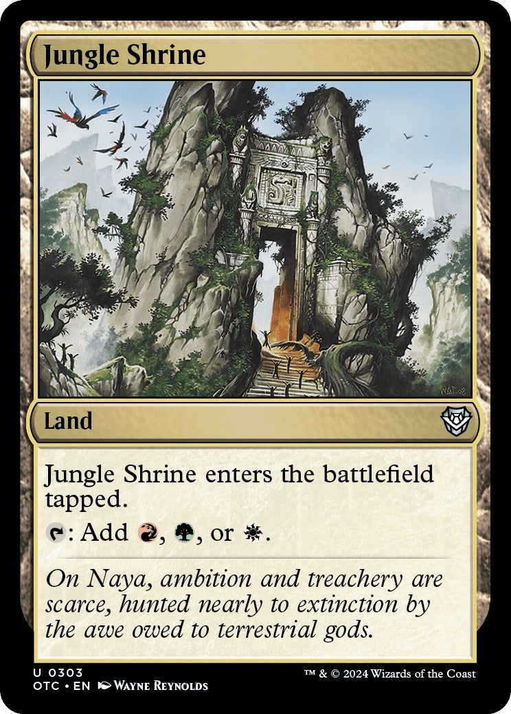 Image for Jungle Shrine (303) [Outlaws of Thunder Junction] - Magic: The Gathering
