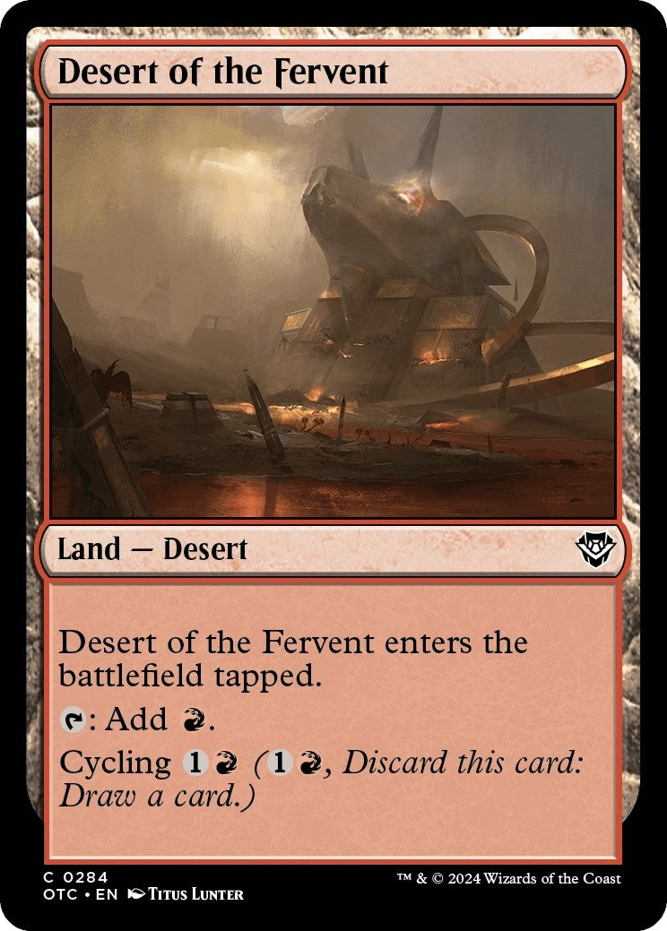 Image for Desert of the Fervent (284) [Outlaws of Thunder Junction] - Magic: The Gathering