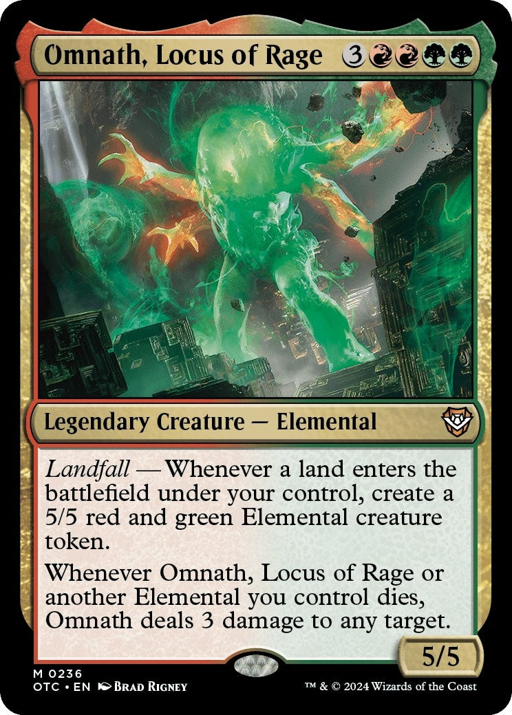 Image for Omnath, Locus of Rage (236) [Outlaws of Thunder Junction] - Magic: The Gathering
