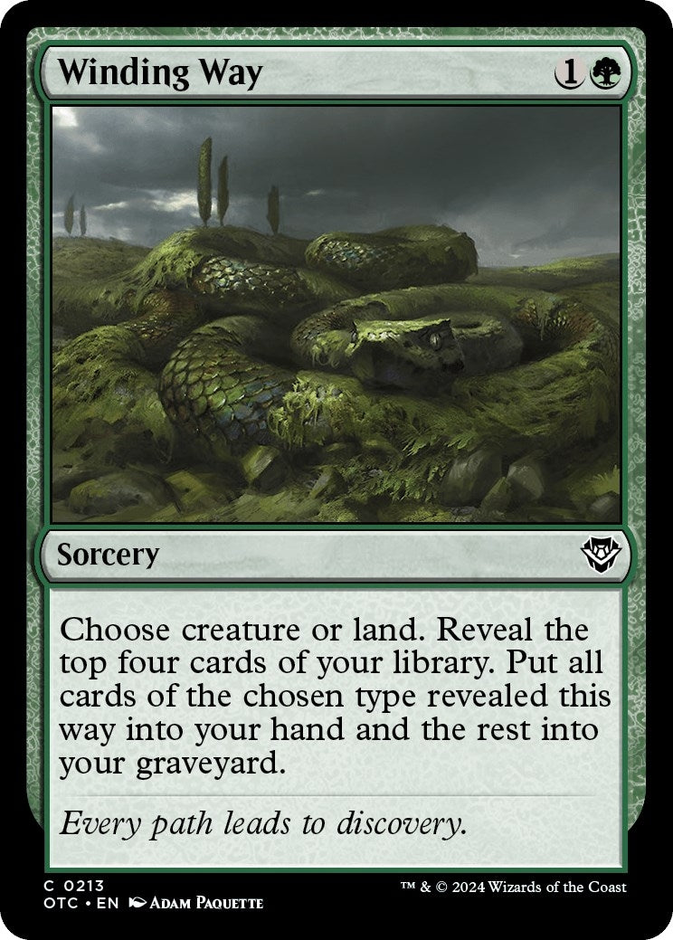 Image for Winding Way (213) [Outlaws of Thunder Junction] - Magic: The Gathering