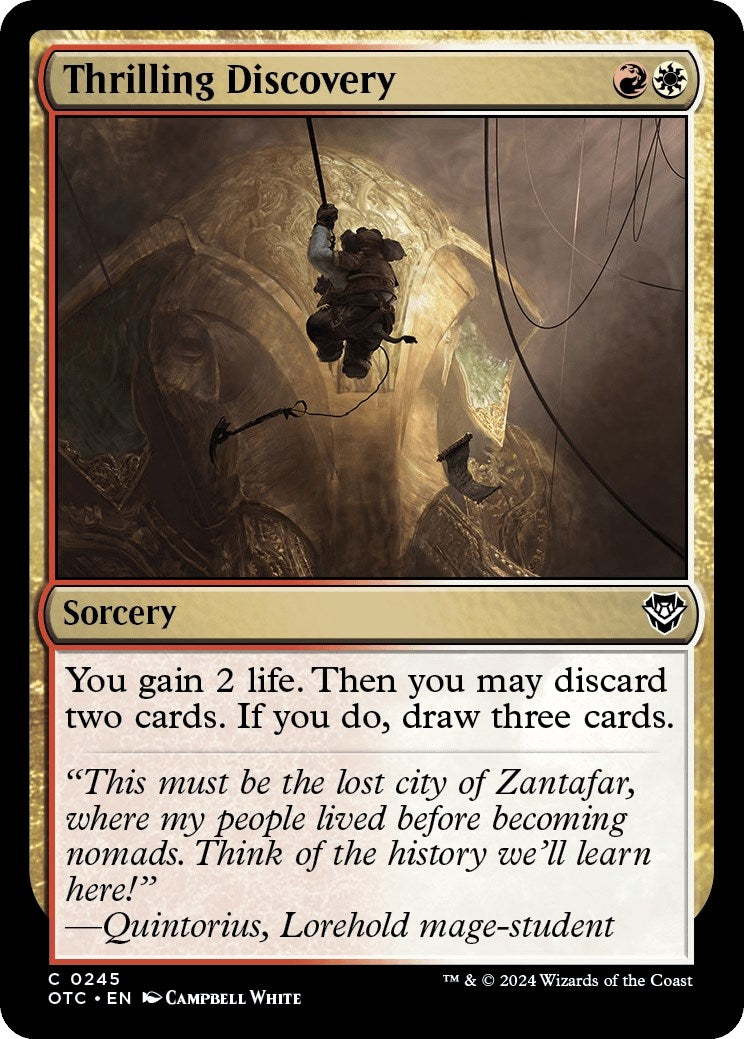 Image for Thrilling Discovery (245) [Outlaws of Thunder Junction] - Magic: The Gathering