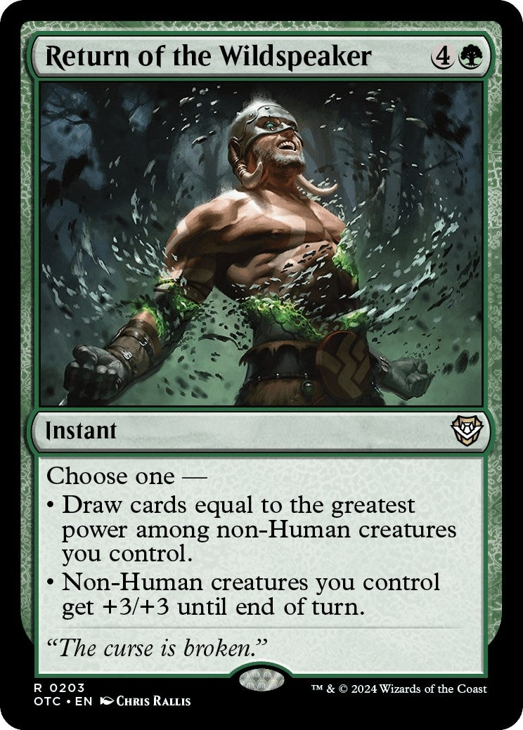 Image for Return of the Wildspeaker (203) [Outlaws of Thunder Junction] - Magic: The Gathering