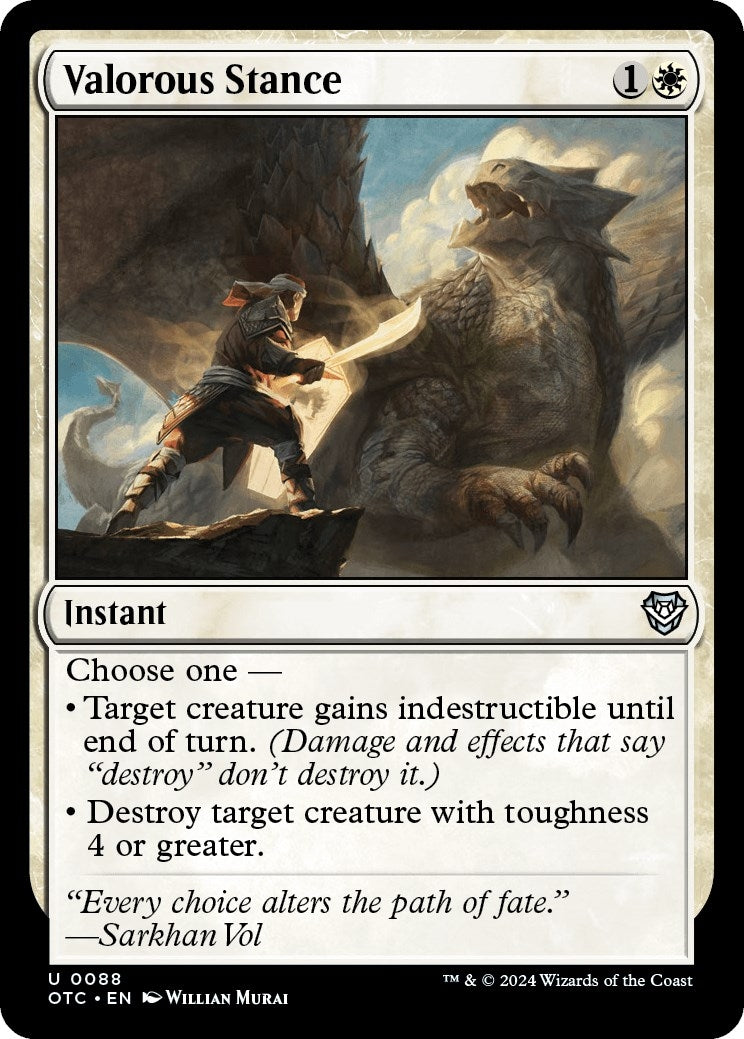 Image for Valorous Stance (88) [Outlaws of Thunder Junction] - Magic: The Gathering