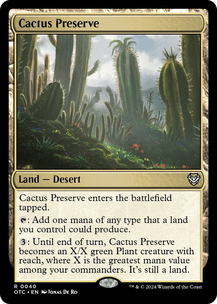 Image for Cactus Preserve (40) [Outlaws of Thunder Junction] - Magic: The Gathering