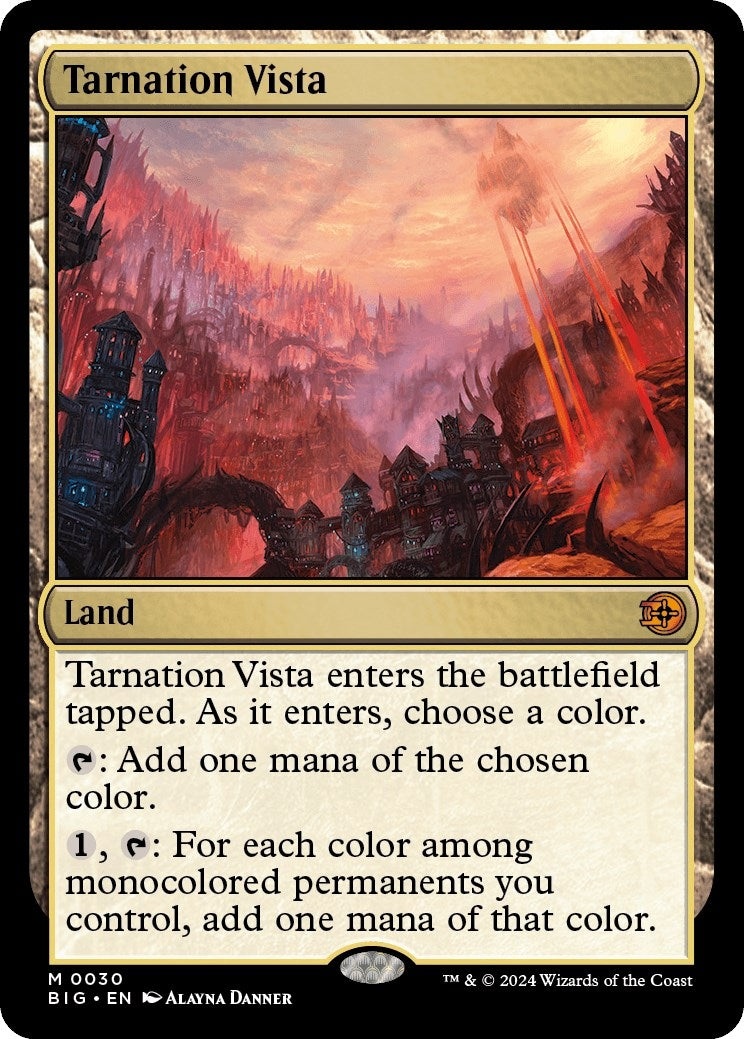 Image for Tarnation Vista (30) [Outlaws of Thunder Junction: The Big Score] - Magic: The Gathering