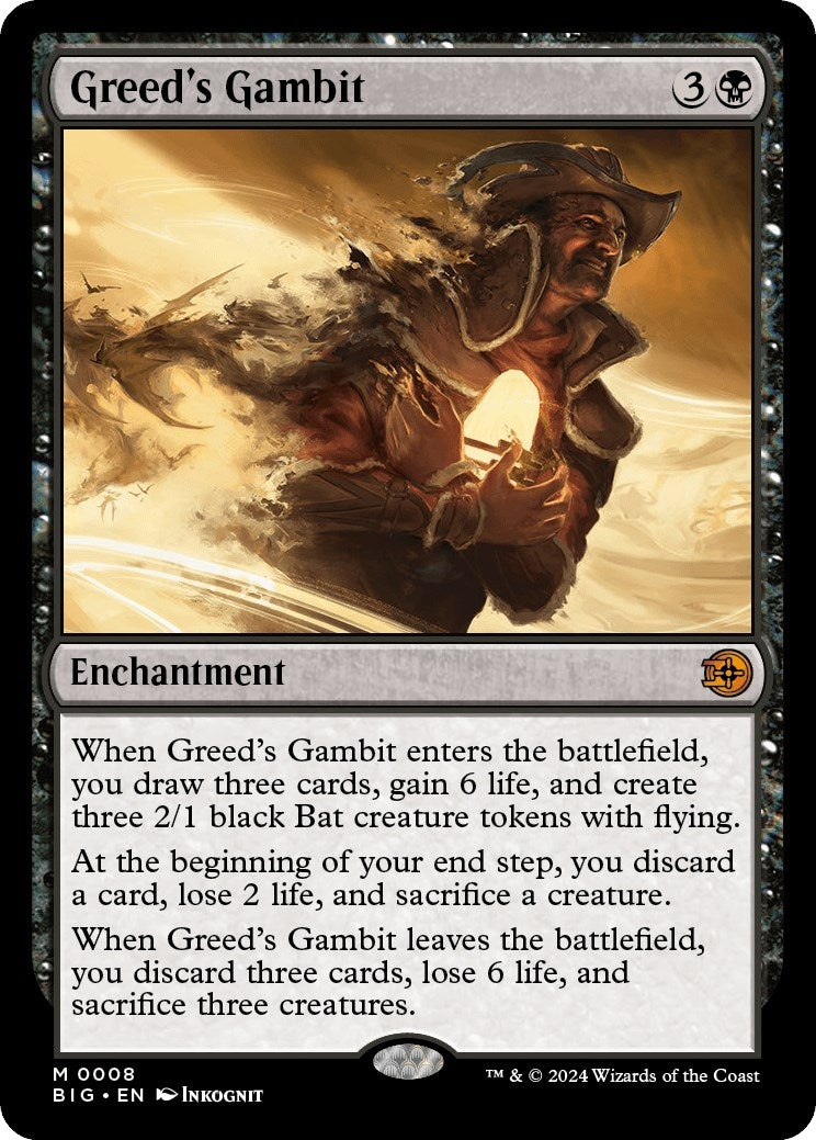 Image for Greed's Gambit (8) [Outlaws of Thunder Junction: The Big Score] - Magic: The Gathering