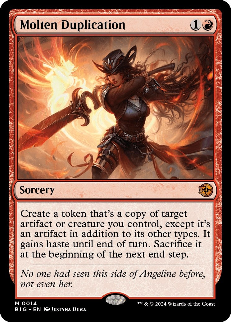 Image for Molten Duplication (14) [Outlaws of Thunder Junction: The Big Score] - Magic: The Gathering