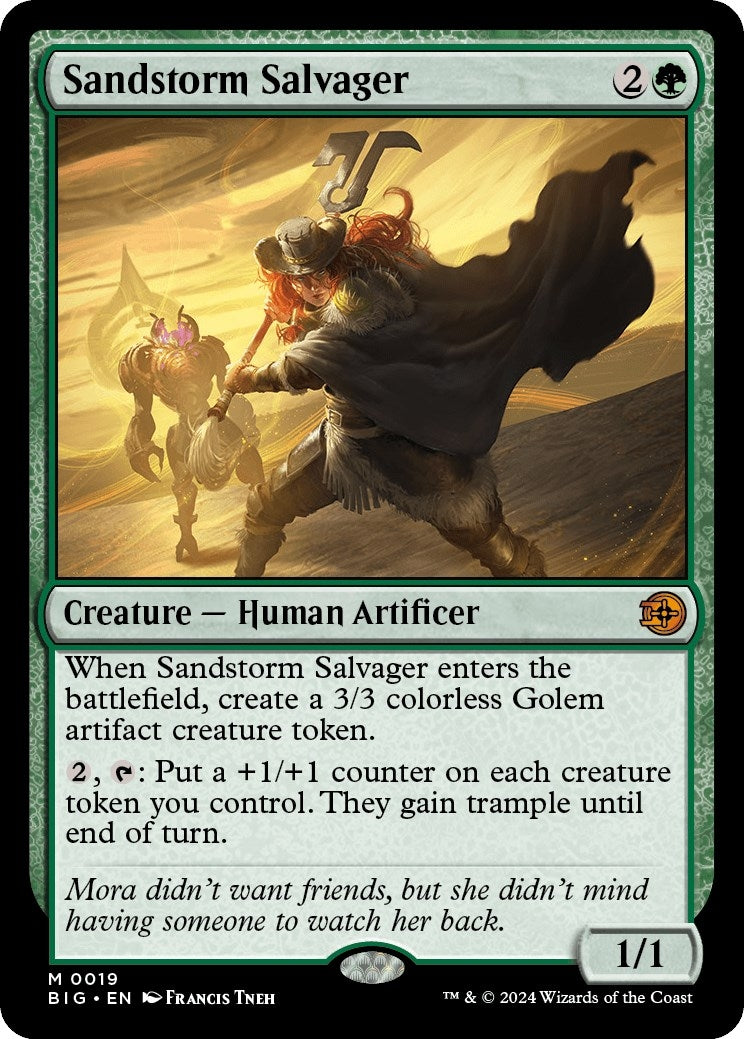 Image for Sandstorm Salvager (19) [Outlaws of Thunder Junction: The Big Score] - Magic: The Gathering