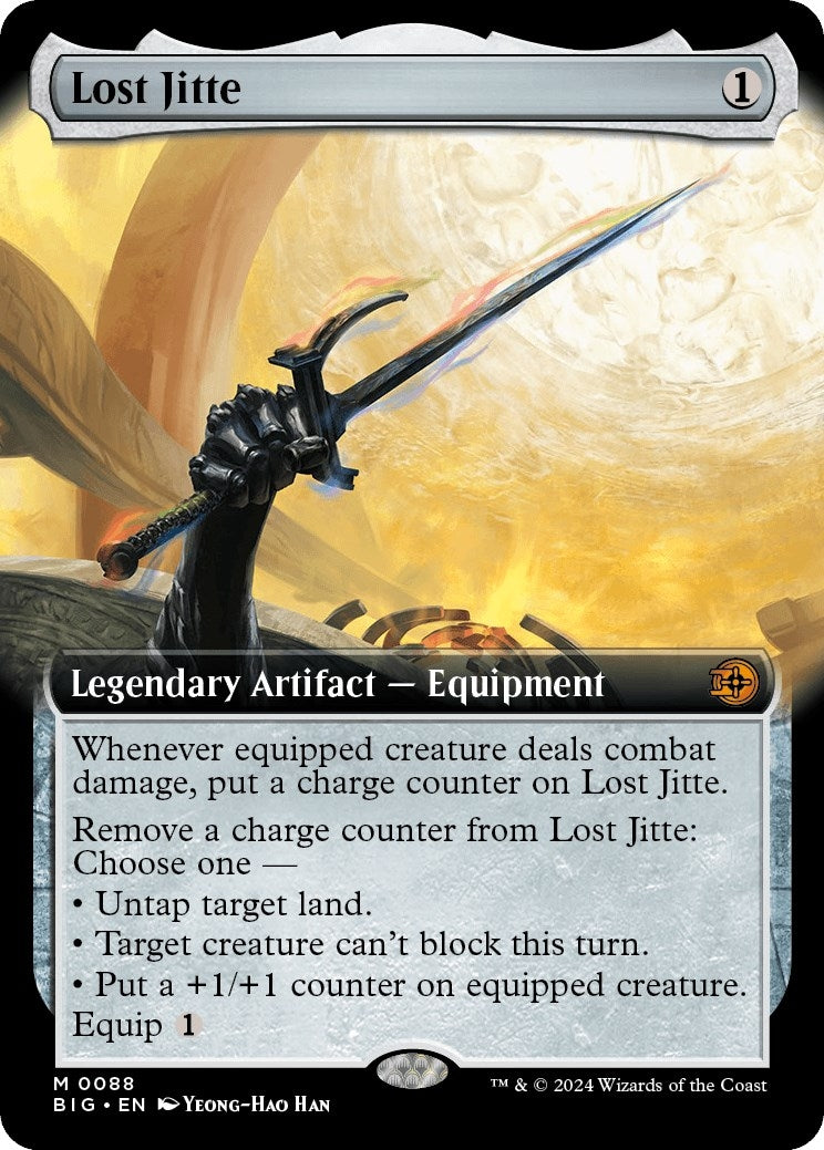Image for Lost Jitte (Extended Art) (88) [Outlaws of Thunder Junction: The Big Score] - Magic: The Gathering