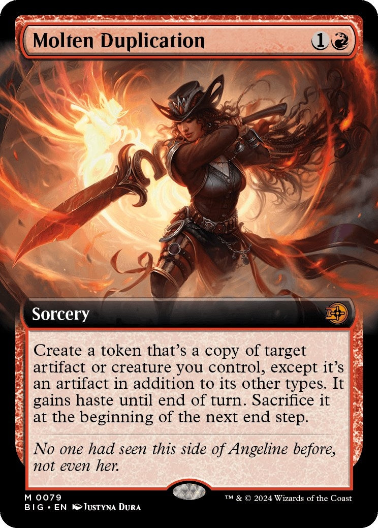 Image for Molten Duplication (Extended Art) (79) [Outlaws of Thunder Junction: The Big Score] - Magic: The Gathering