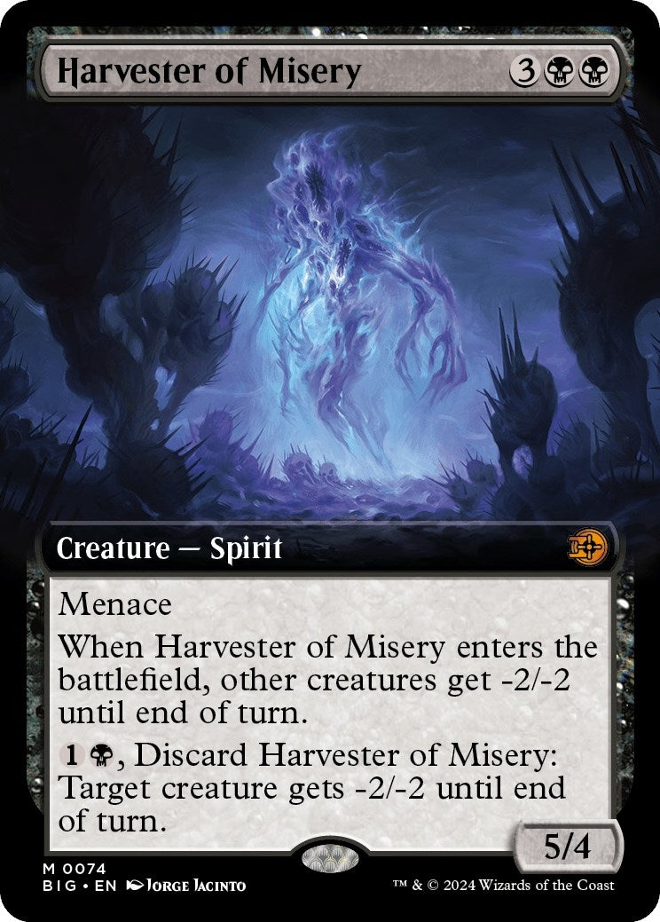 Image for Harvester of Misery (Extended Art) (74) [Outlaws of Thunder Junction: The Big Score] - Magic: The Gathering