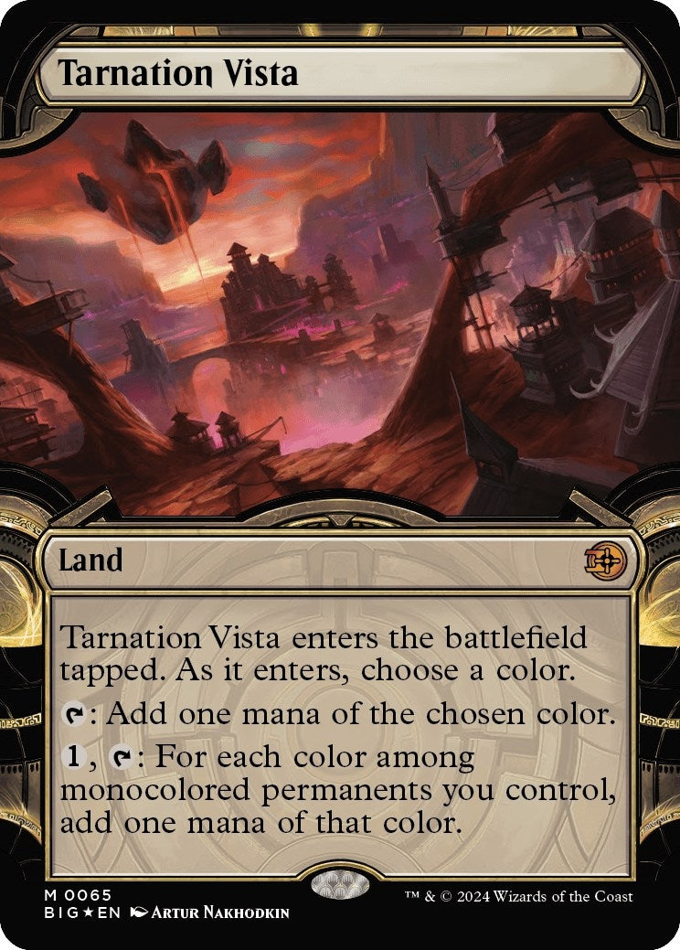 Tarnation Vista (Showcase) (Raised Foil) (65) [Outlaws of Thunder Junction: The Big Score]
