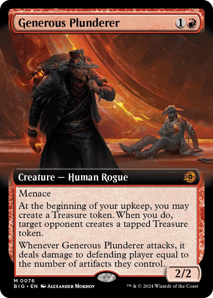 Generous Plunderer (Extended Art) (76) [Outlaws of Thunder Junction: The Big Score]